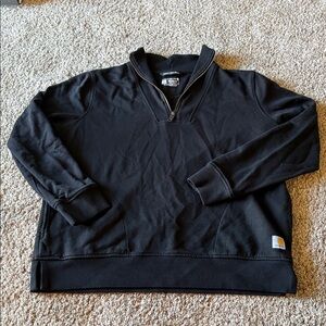 Carhartt Women’s Black Quarter-Zip Sweatshirt Size L